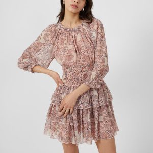 Demetra Tiered Skirt Gathered Dress