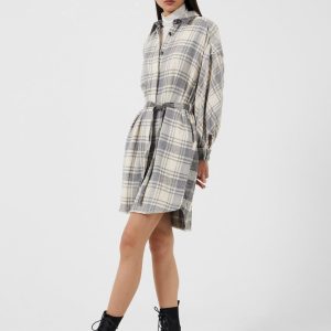 Arla Flannel Shirt Dress