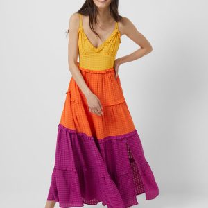 Adira Birch Tiered Maxi Dress