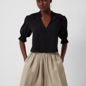 Crepe Light Cropped Top