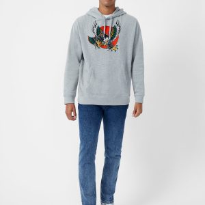 Embroidered Eagle Hoodie