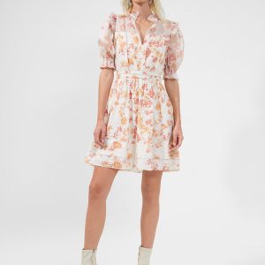 Diana Print Cotton Puff Sleeve Dress