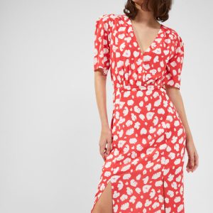 Aimee Verona Drape Front Slit Dress