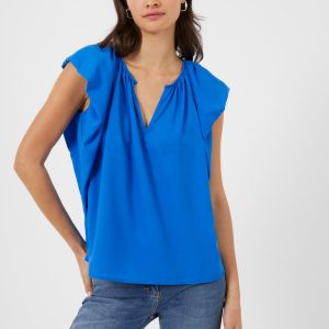 Crepe Light V Neck Blouse