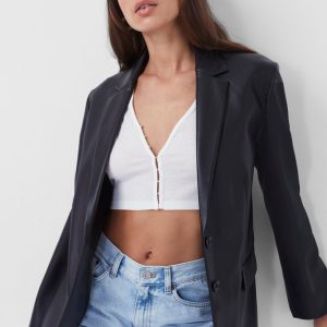 Crolenda PU Blazer