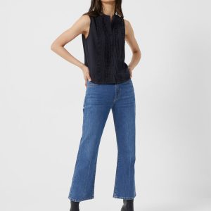 Anika Recycled Crepe Light Ruffle Top
