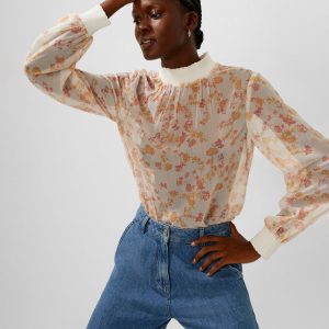 Diana Crinkle Long Sleeve Top