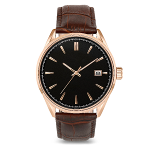 minimalist leather watch