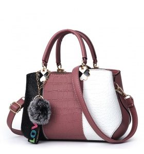 Stone pattern messenger bag handbag for women