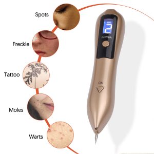 Flawless Skin Plasma Pen: Rechargeable & Portable Dark Spot, Mole, & Tattoo Remover with 9-Level Intensity ? Safe & Unscented