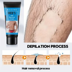 Men's Hair Removal Cream For Facial, Leg, Arm, And Armpit Hair Removal, Painless And Long-lasting Quick Cleaning Hair Removal Cream, Suitable For All Skin Types