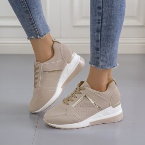 Sports Style Bandage Gauze Patchwork Casual Shoes