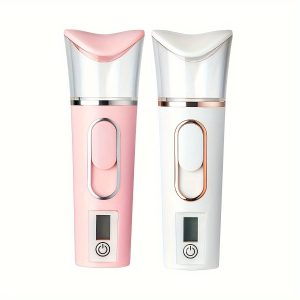 Portable Nano Facial Mister with Skin Analyzer Moisture Tester, Handy USB Rechargeable Nano Mist Sprayer, Mini Cool with Large Capacity, for Eyelash Extensions, Face Moisturizing