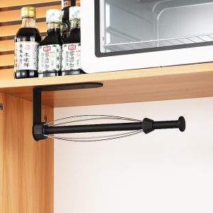 Rolling Paper Holder tainless Steel Toilet Paper Holder Kitchen Paper Holder Punch-Free With Damper Paper Towel Holder