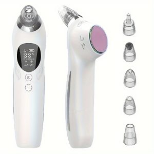 Blackhead Remover, Skin Care Cleaner Facial Acne Comedone Extractor, Pimple Suctioner Kit With 5 Probes For Women & Men Facial Skin Clean