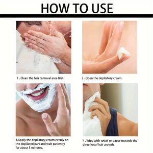 Men's Hair Removal Cream For Armpits, Legs, Chest, And Full Body, Mild And Non Irritating Hair Removal Cream