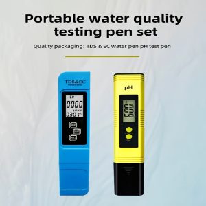 1 Set, PH And TDS Meter Combo, 0.05ph High Accuracy Pen Type PH Meter ?? 2% Readout Accuracy 3-in-1 TDS EC Temperature Meter For Hydroponics, Household Drinking, And Aquarium, CE Certified
