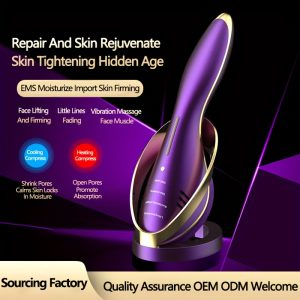 LED Light Facial Massager - Skin Rejuvenation & Anti Aging - Coolingu002FHeating, Collagen Boost - Perfect Valentine's Day Gift