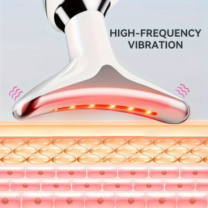 Portable beauty instrument Neck Facial Massager Relaxes skin 3-mode Home SPA Massager Girl Gift For Skin Care, Beauty Device