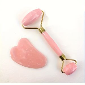 Plastic Face Massager Set - Face Roller And Gua Sha Facial Tools For Skin Care Routine - Self Care Gifts For Women Men