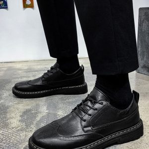 Casual Fashion Leather Shoes British Style Autumn shoes
