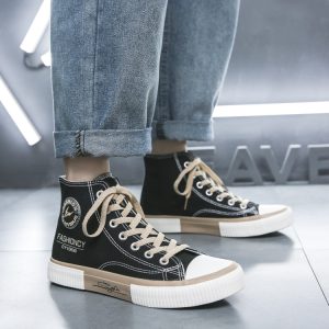 Personality High-Heeled Canvas Shoes Casual shoes