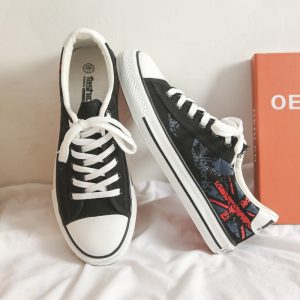 Graffiti Student Shoes Spring Canvas shoes