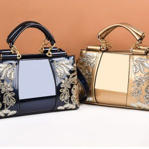 Patent Leather European Style Handbag For Women
