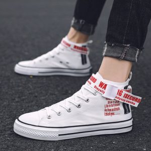 Summer Canvas Shoes High-Heeled Board shoes
