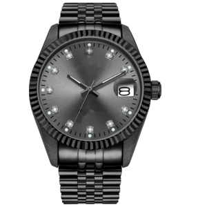Black watch with diamond
