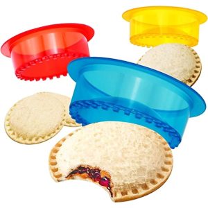 Sandwich Cutter and Sealer - 5 PCS Decruster Sandwich Maker - Peanut Butter and Jelly Crustless Sandwich Bread Pancake Maker Cookie Cutter for Kids Children Boys Girls
