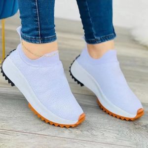 Casual Wedge Round Toe Women Sports Shoes