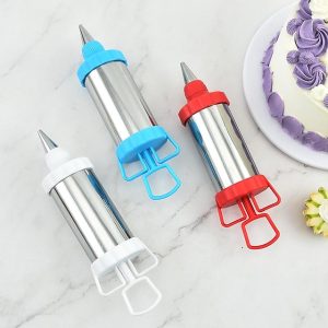Decorating Gun 4-Head Decorating Nozzle Cream Scraper 6-Piece Set Baking Tool Set Cream Cookie Squeezing Flower Grab