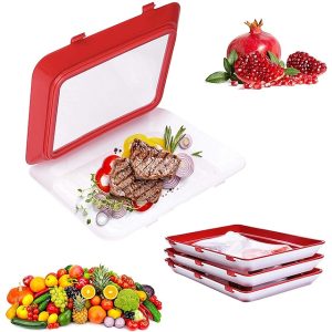 Food Preservation Tray Food Fresh Keeping Fresh Spacer Organizer Food Preservate Refrigerator Food Storage Meal Prep