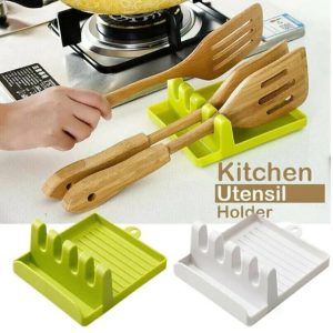 Kitchen Tool Organizer Spoon Spatula Rest Kitchen Organizer for Fork Spatula Rack Spoon Holder Stand Tableware Storage Rack for Spoon Pot Lid Holder