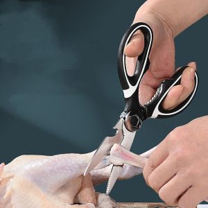 1pcs Kitchen Scissors Stainless Steel Multifunctional Kitchen Household Scissors Bone Scissors Chicken Wings Fish Killing