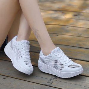 Mesh Thick Crust Shake Shoes Trifle Shoes For Women