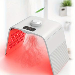 LED 7-Color Moisturizing Facial Steamer - Foldable Skin Care Photon Therapy Device, Plug-In, Perfect Gift