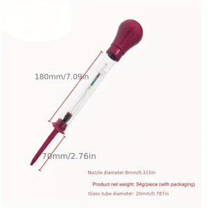 1pcu002F2pcs Electrolyte Hydrometer Car Battery Battery Plus Electrolyte Density Meter Measurement 1.100-1.300 Inhalation Electrolyte Hydrometer Electrolyte Measurement Battery Thermometer Measurement Temperature Instrument